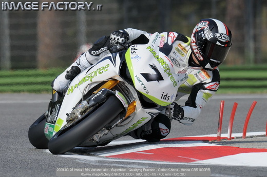 2009-09-26 Imola 1594 Variante alta - Superbike - Qualifyng Practice - Carlos Checa - Honda CBR1000RR